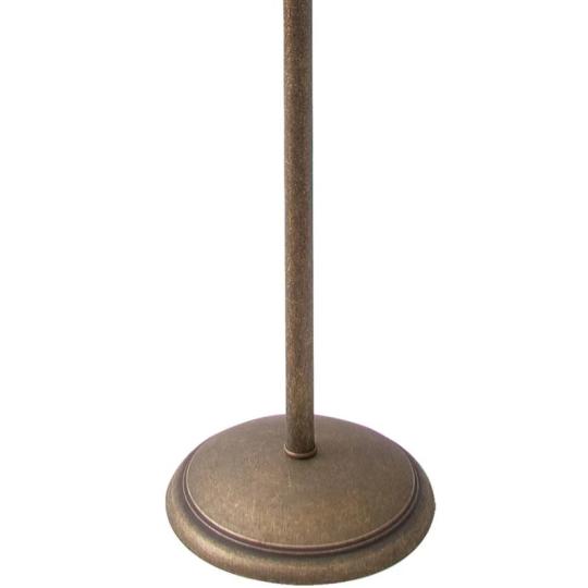 vintage mosadzna stojanova lampa klasicka rustikalna antikovana vidiecke osvetlenie mestianska citacia lampa obyvacka ohybana lampa industrialne dedinsky dom Balaton rekreacny dom.jpg